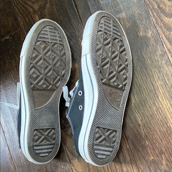 Converse All Star Low Sneakers Black and White Chuck's Taylor Shoes - Picture 4 of 5